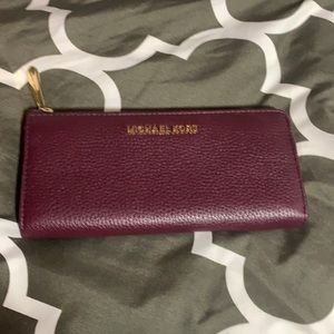 Brand New Michael Kors Plum Wallet